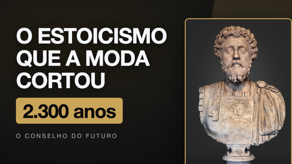 Estoicismo nos negócios: o que Zenão, Epicteto e Marco Aurélio ensinam sobre decidir em crise (e a metade que o mercado cortou)